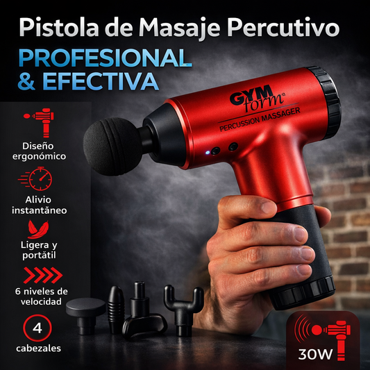 PISTOLA DE MASAJE PROFESIONAL GYMFORM™